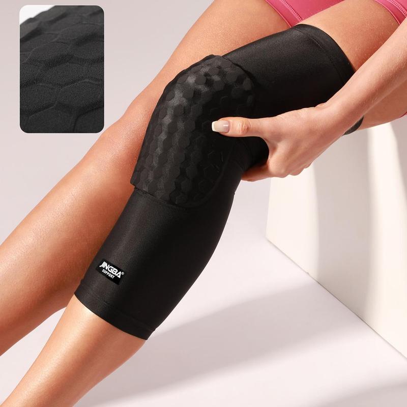 Elongated Sports Knee Pad, 1 Count Breathable Comfortable Knee Brace, Knee Protector for Running Jogging Cycling Climbing