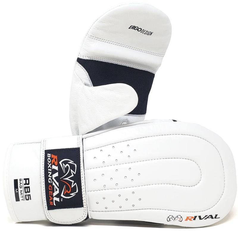 Rival Boxing RB5 Hook and Loop Leather Training Bag Mitts