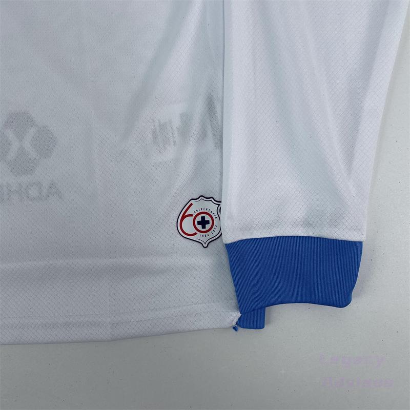 MEXICO LIGA MX 24-25 Season CRUZ AZUL Away Long Sleeve Soccer Jersey Quick Dry Fan Edition