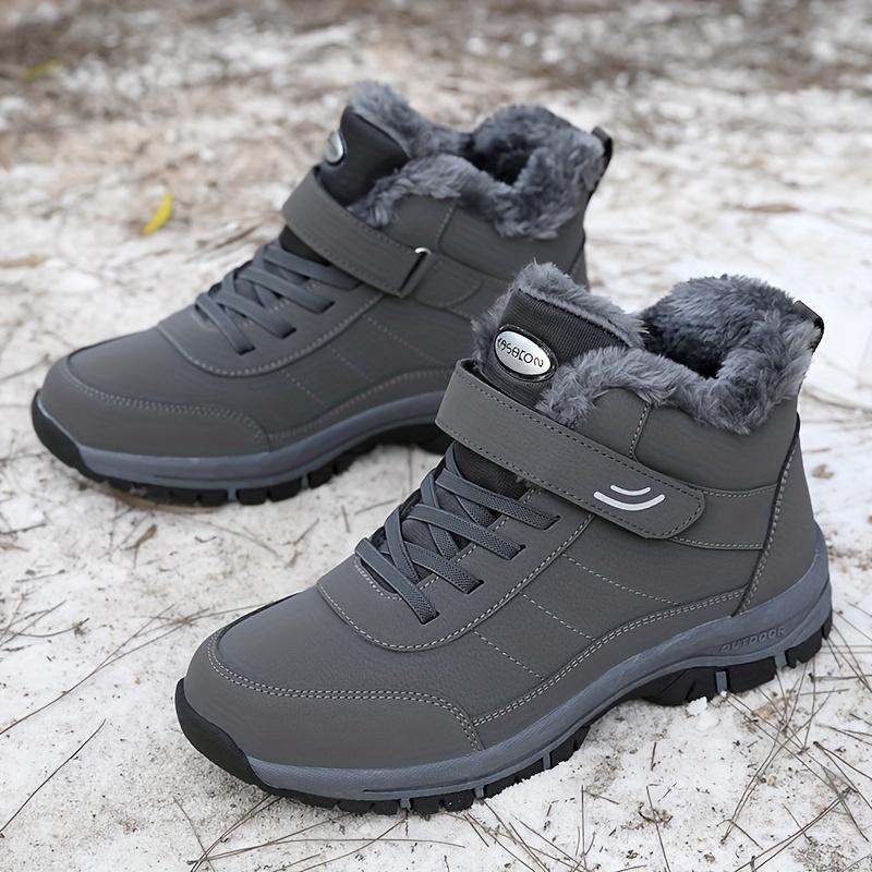 Non-slip Warm Women's Winter Snow Boots, Plush Lined High-top Casual Leisure Outdoor Hiking Shoes