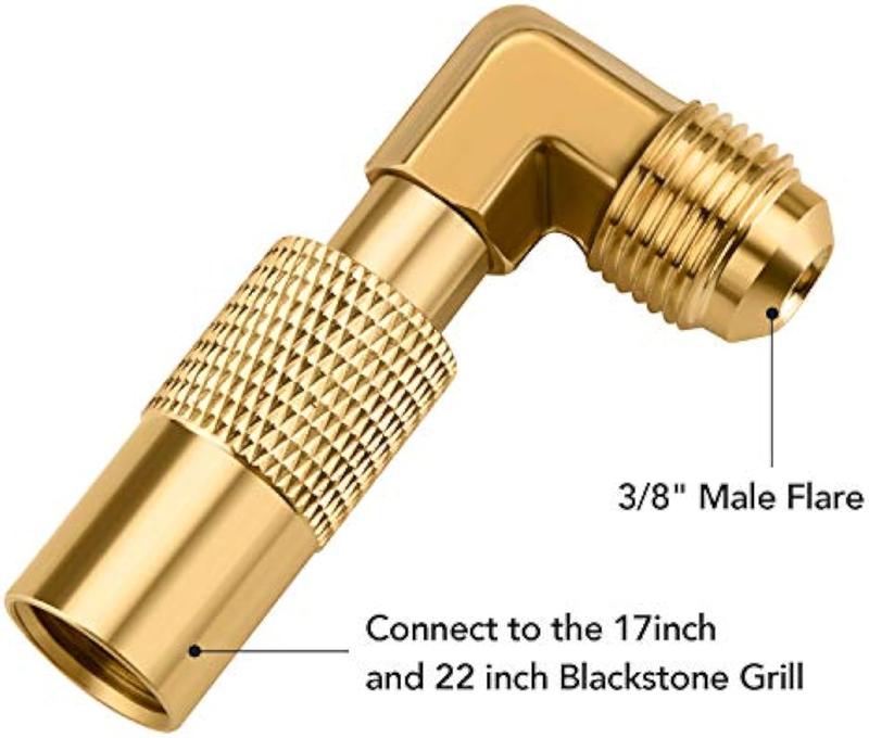 Propane Elbow Adapter, Low Pressure 3 8