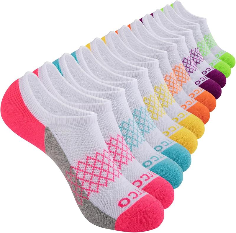 No Show Socks Womens Athletic Cushioned Low Cut Non Slip Running Ankle Socks for Women 6 Pairs