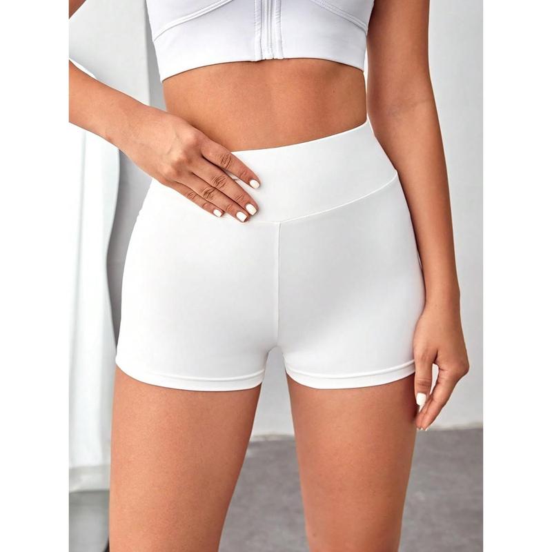 Flap Pocket Biker Shorts Scrunch Butt Lifting Tummy Control Workout Shorts