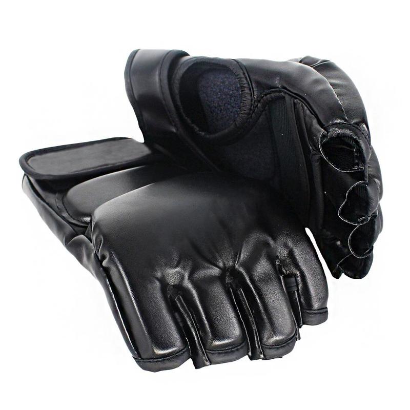 1 Pair Unisex Martial Arts Gloves, Half Finger Boxing Gloves For Punching, Sports Protective Gear For Men And Women