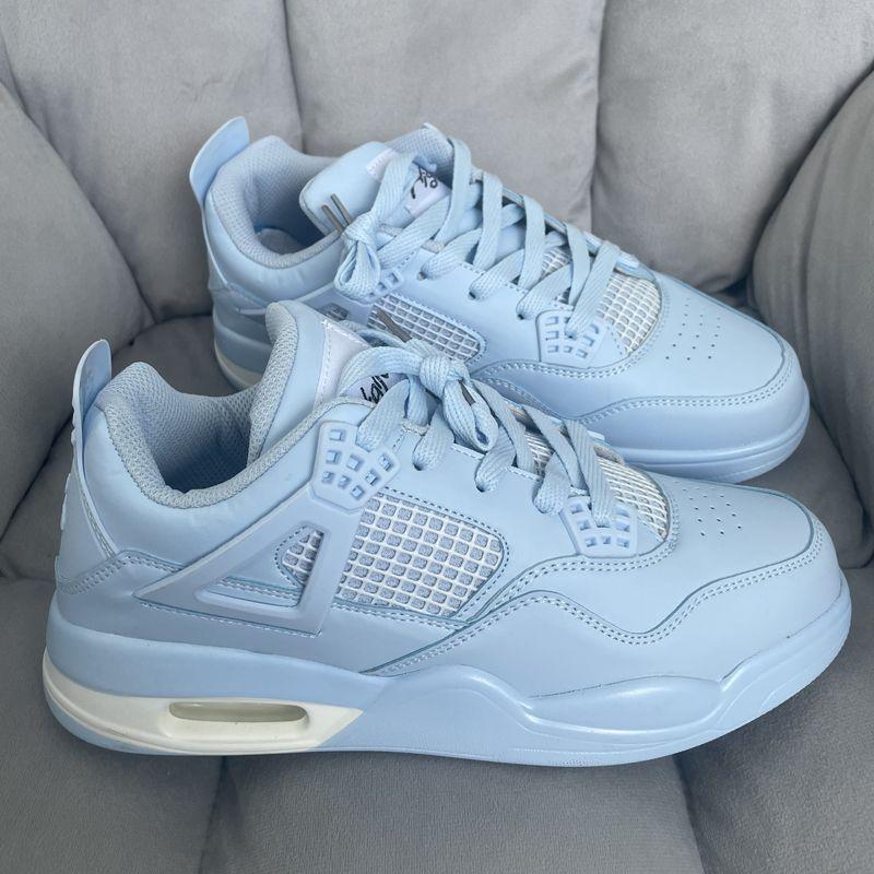 Air Cushion Shoes Men's New Men's Shoes Fog and Haze Blue Couple Shoes Couple Sports Basketball Shoes Comfortable