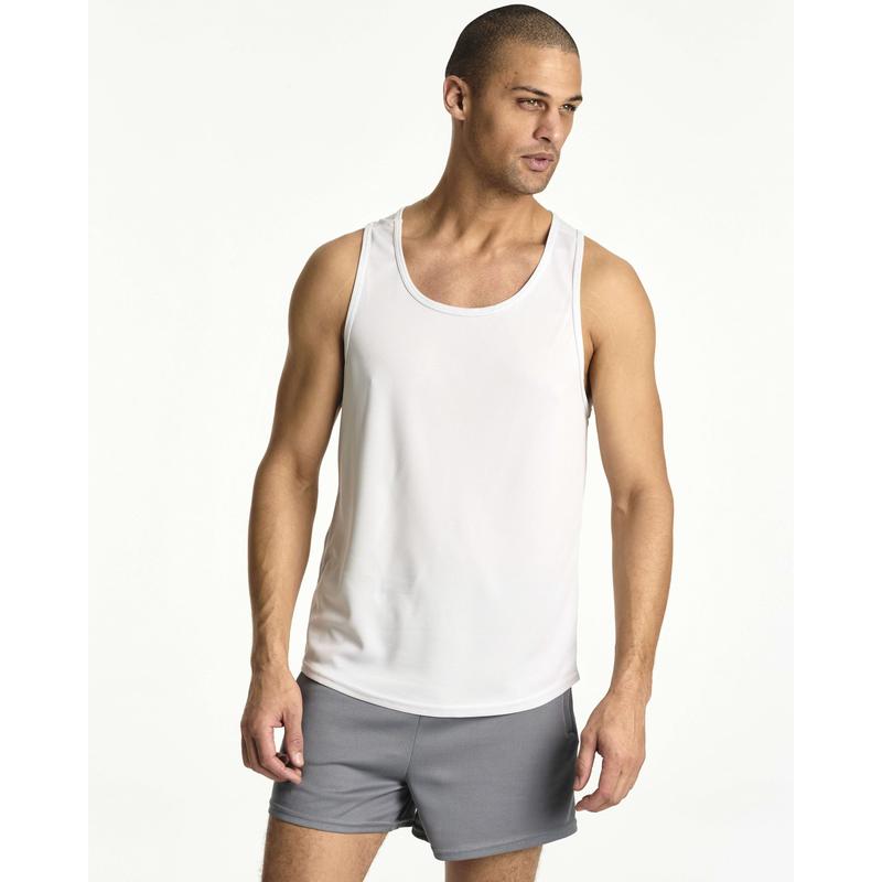 Real Essentials 5 Pack: Men's Mesh Y-Back Muscle Tank Top - Gym Workout & Bodybuilding Fitness (Available in Big & Tall)