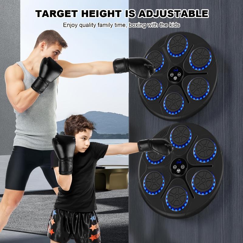 2024 New Music Boxing Machine With Two Pairs Of Gloves, Upgraded 2.0 Smart Music Boxing Parent-Child Games, Wall-Mounted Exercise Equipment For Home