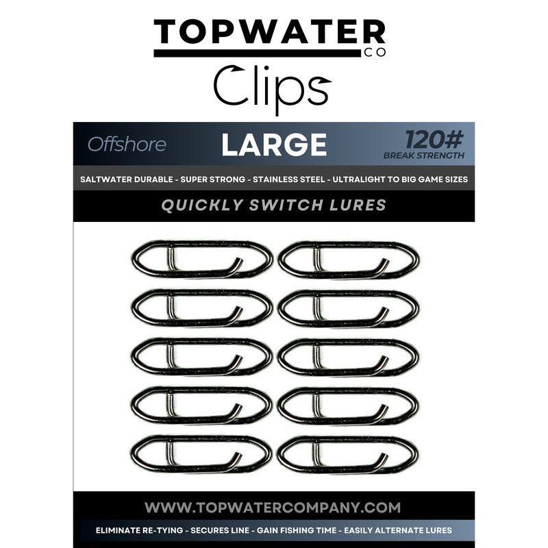 Topwater Co Speed Clips (15-45-70-120lbs)