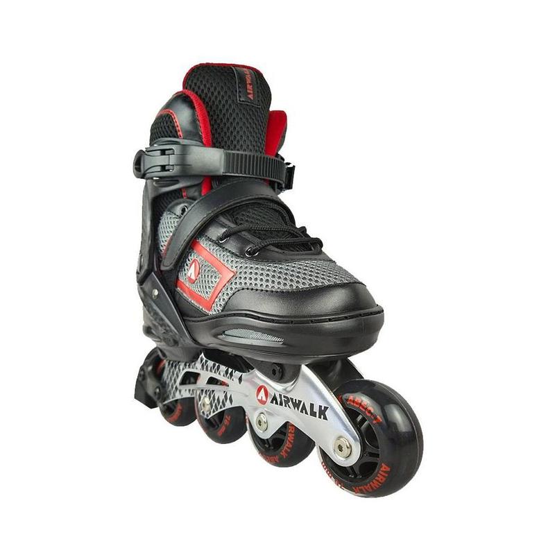 Airwalk Adults Men Women Adjustable Inline Skates ABEC-7 Bearing, Red, 8-9.5