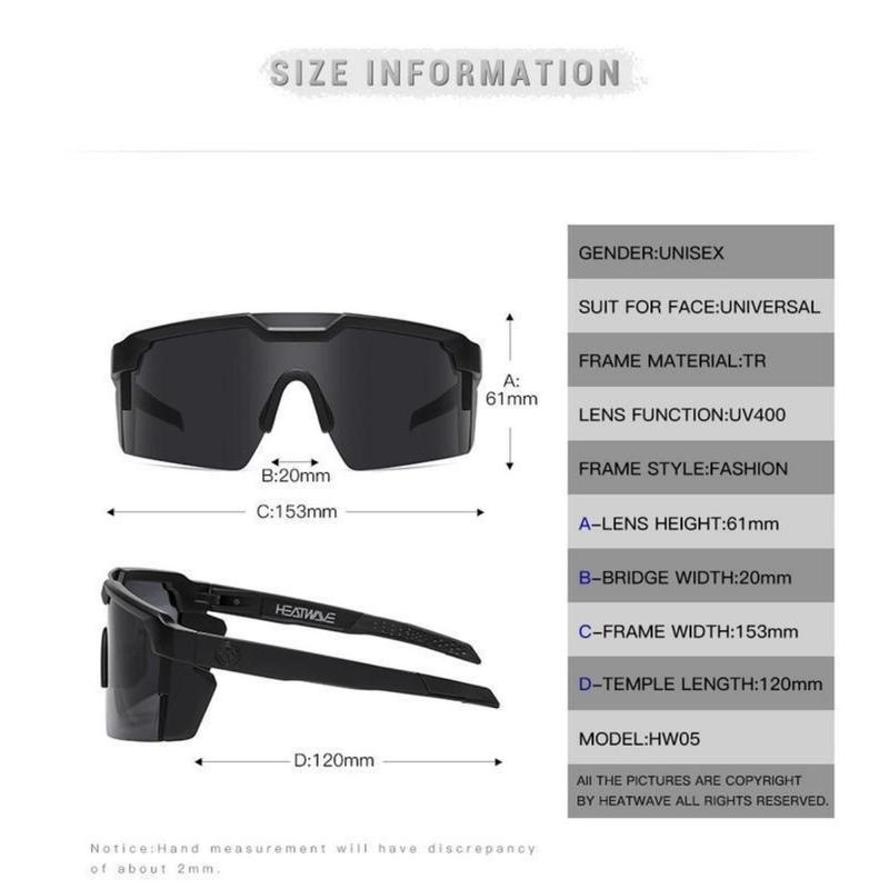 Nitrogen Polarized Wrap Around Sport Sunglasses for Men Women UV400 Protection Sun Glasses