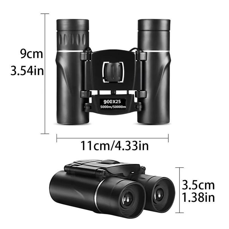 Portable High-powered Professional Binoculars, 1 Count BAK4 HD Zoom Binoculars, Outdoor Binoculars Telescope for Camping & Hiking