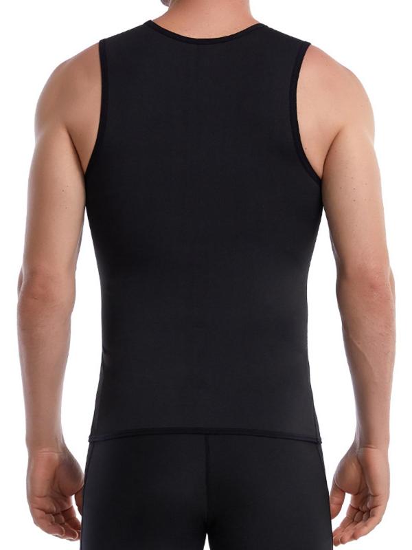 Men's Sweat Sauna Vest Workout Tank Top, Athletic Compression Sweat Enhancing Sleeveless Vest, Weight Lose Workout Slimming Top, Fitness Waist Trainer