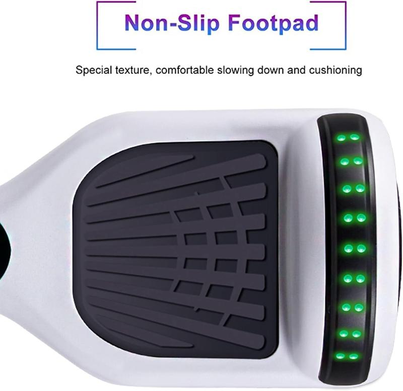 SISIGAD Hoverboard for Kids Ages 6-12, with Built-in Bluetooth Speaker and 6.5