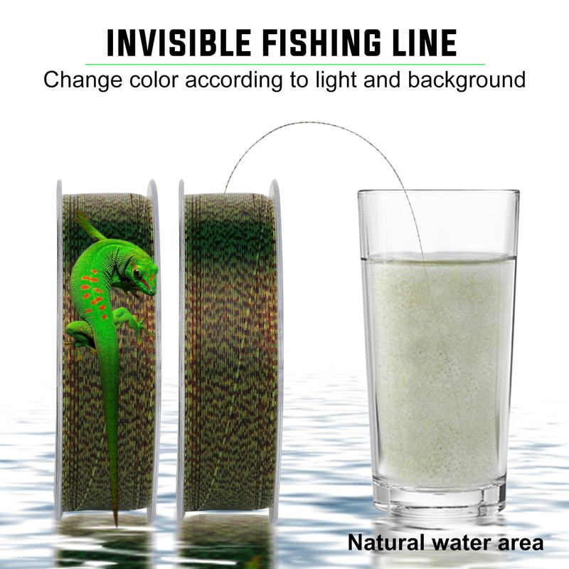 Sougayilang 150m 300m 500m Nylon Line Invisible Fishing Line Speckle Super Strong Nylon Fishing Line 3.5LB - 32LB Monofilament Line 0.14-0.47mm Fishing Line for Carp Fishing