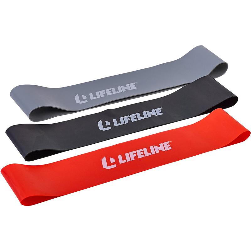 Lifeline USA Flat Resistance Band Loops Kit - Multicolor