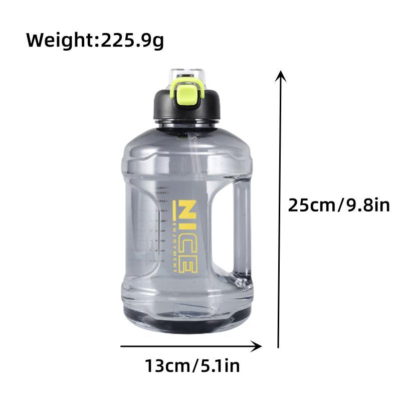 2200ml Sport Water Bottle with Straw, 1 Count Large Portable Travel Bottles for Training Sports, Fitness Cup with Handle, Unisex Sports & Outdoor Accessories, Gym Accessories