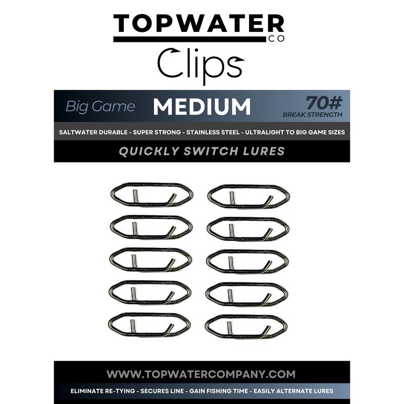 Topwater Co Speed Clips (15-45-70-120lbs)