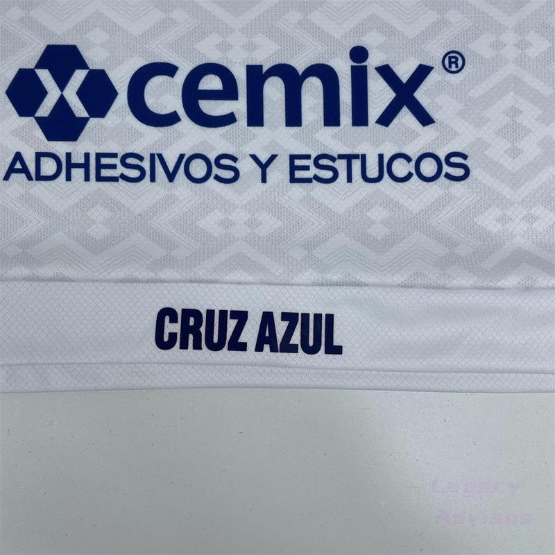 MEXICO LIGA MX 24-25 Season CRUZ AZUL Away Long Sleeve Soccer Jersey Quick Dry Fan Edition