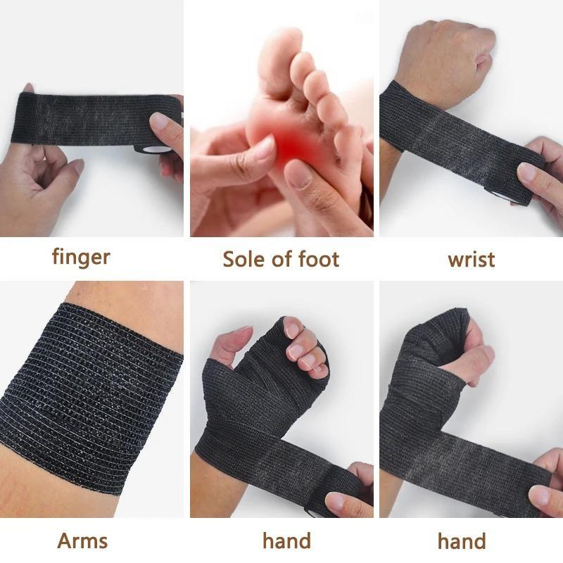 Self-adhesive Breathable Elastic Bandage, 1 Set Comfort Sports Bandage, Sports Tape for Fingers, Wrist