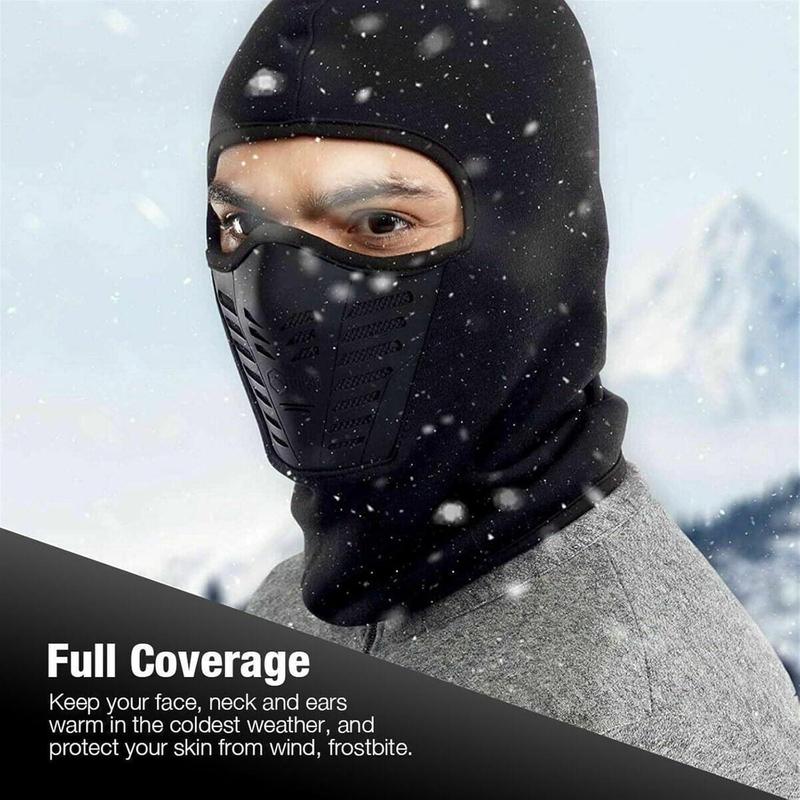 Full Face Mask, 2 Counts Winter Ski Mask, Windproof Warm Face Cover for Cycling Motorcycle and Snowboarding, Perfect Holiday Gift