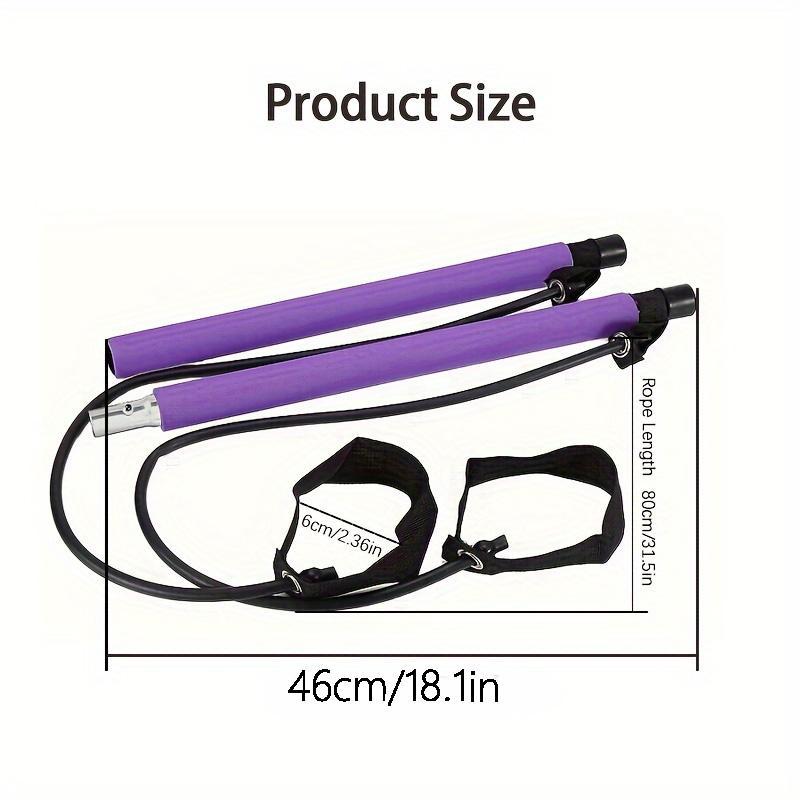 Pilates Bar, 1 Count Multifunctional Fitness Bar, Home Elastic Training Puller, Yoga & Pilates Equipment for Home Gym, Christmas Gift