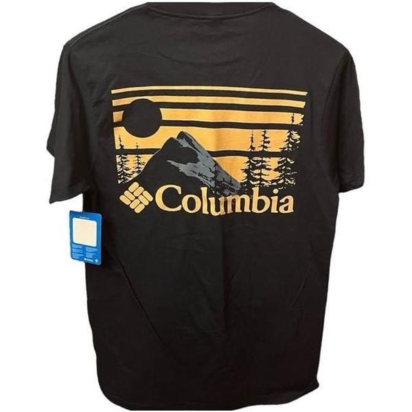 Mens Columbia Sportswear Company T-Shirt NEW Columbia TShirt Tee Mountains Trees