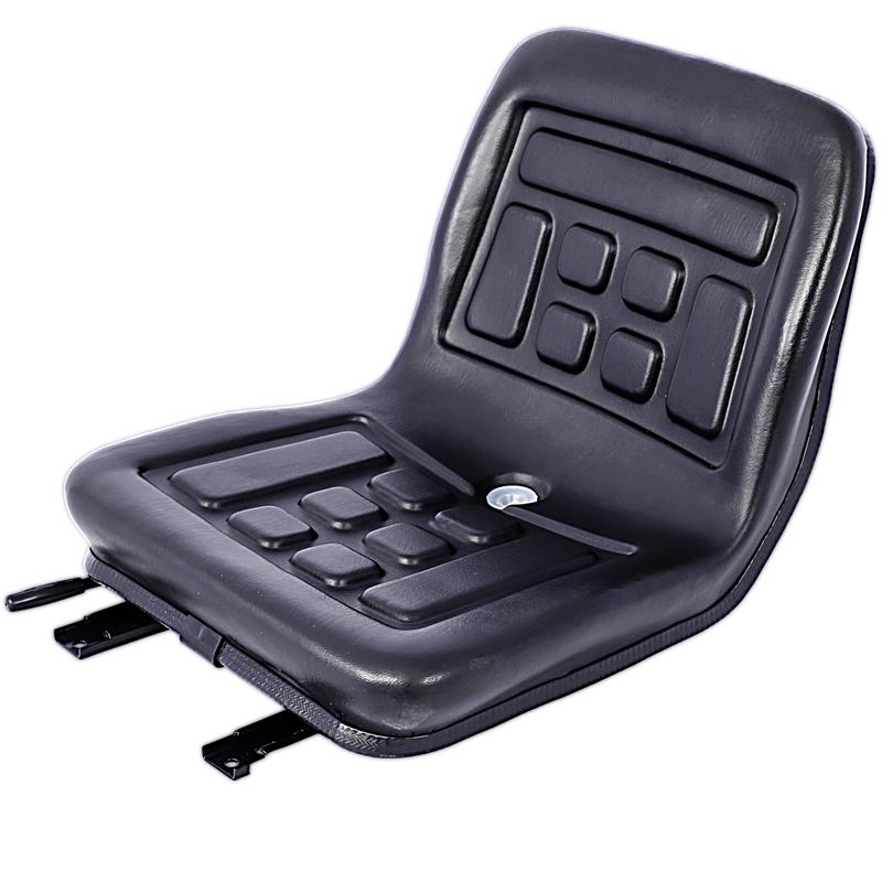 Universal Tractor Seat with a Drain Hole Replacement Seat Thickly-Padded Seat Durable and Water-Resistant Horizontally Adjustable Black