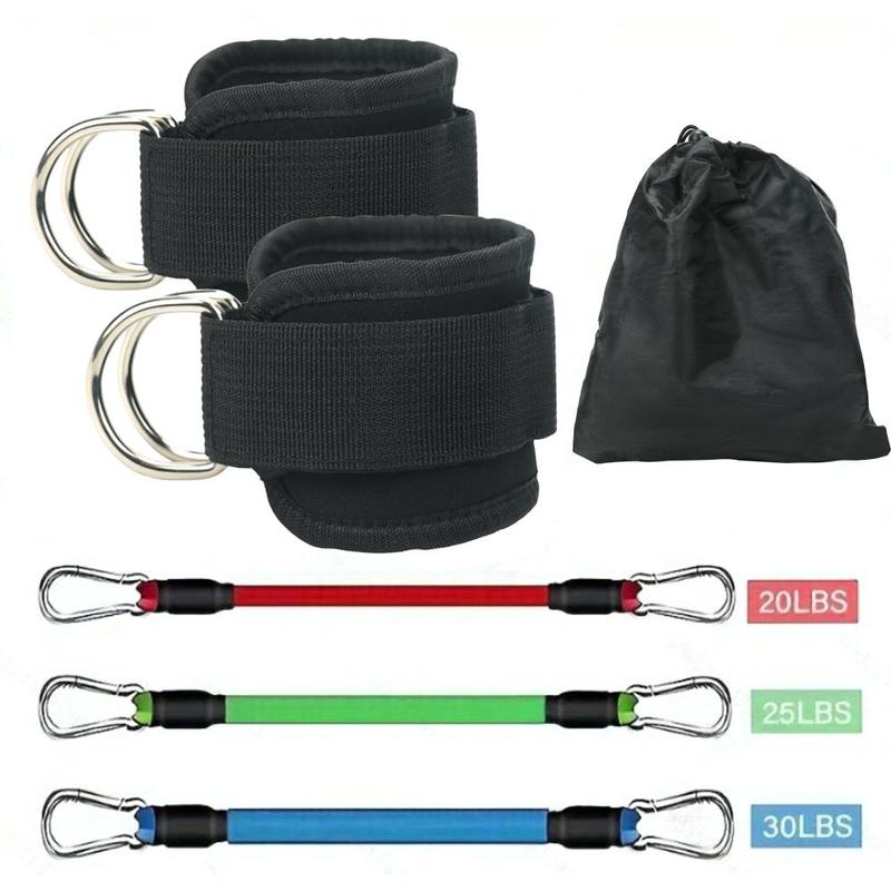 Resistance Band With Ankle Strap, 6 Counts set Hip Lift Ankle Resistance Band, Elastic Trainer, Shaping Equipment For Home Gym, Christmas Gift