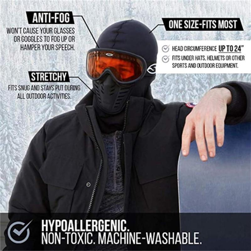 Full Face Mask, 2 Counts Winter Ski Mask, Windproof Warm Face Cover for Cycling Motorcycle and Snowboarding, Perfect Holiday Gift