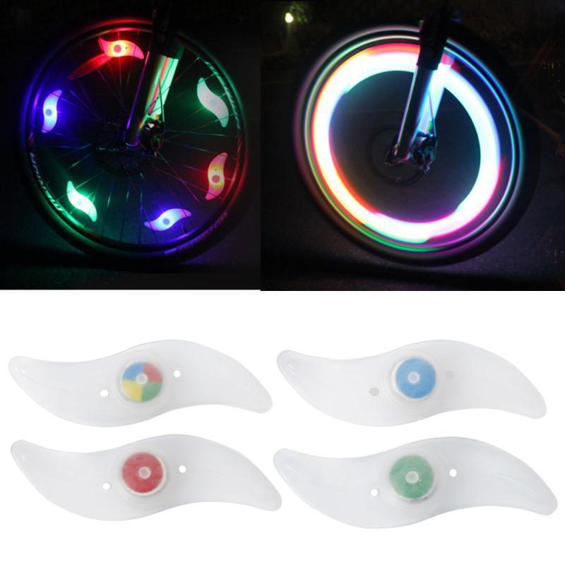 Bicycle Spoke Light, 4 Counts set Led Bicycle Spoke Light with 3 Lighting Modes, Cycling Accessories for Outdoor Cycling,  Outdoor Lights