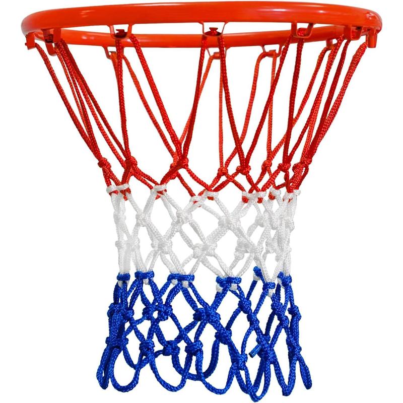 Basketball Net Outdoor, 2024 Upgrade Basketball Net, All Weather Anti Whip Basketball Net Replacement -12 Loops