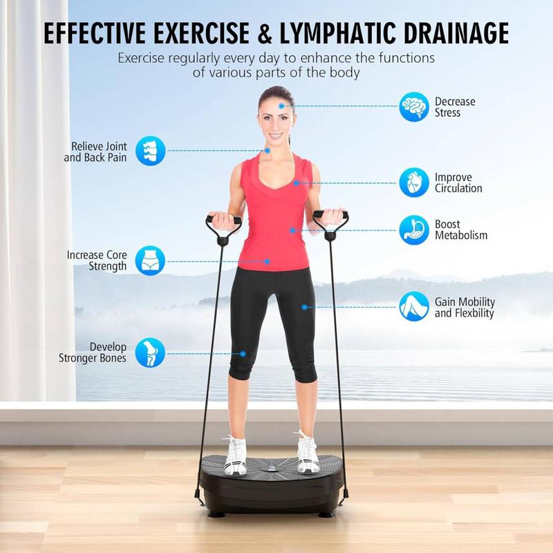 2024 Vibration Plate Exercise Machine,Vibration Plate,Workout Equipment,Vibration Plate for Lymphatic Drainage,Vibrating Plate Exercise Machine,Waver Vibration Plate,Vibration Plates,Whole Body Workout Vibration Fitness Platform