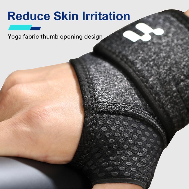 2 Pack Wrist Support Strap with Soft Thumb Opening for Everyday Activities - Soft, Unisex Compression Wristband for Sports, Working, Typing, Sleeping fitness enthusiast