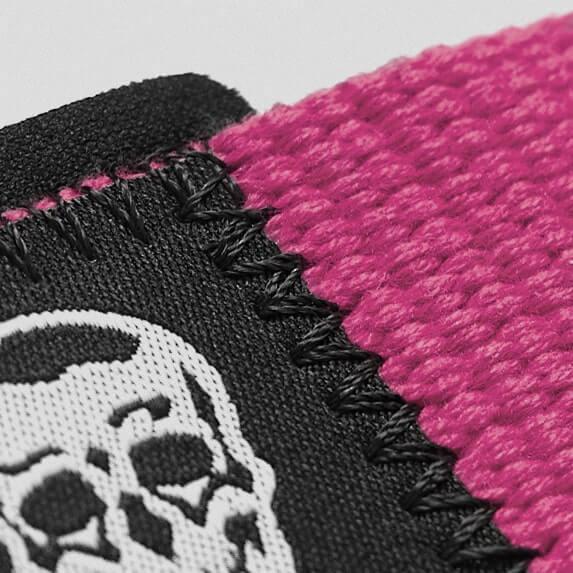 PINK Gymreapers Lifting Wrist Straps for Weightlifting, Bodybuilding, Powerlifting, Strength Training, & Deadlifts - Padded Neoprene with 18 inch Cotton