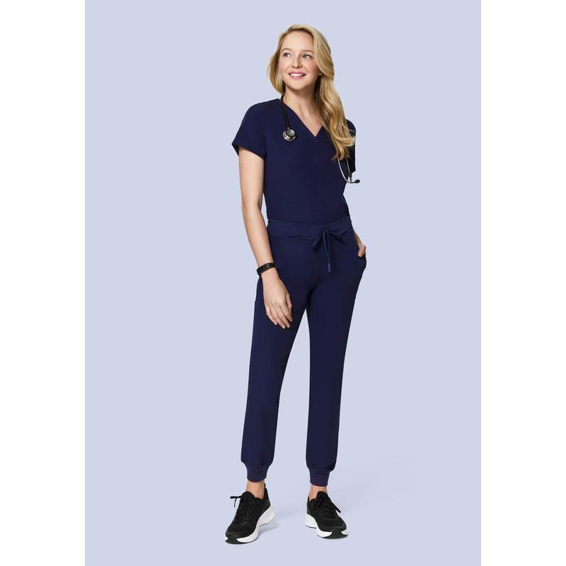 High Waisted Joggers Navy