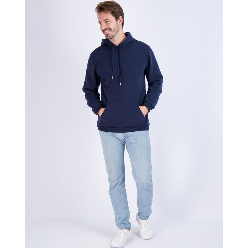 Real Essentials 3 Pack: Men's Fleece Pullover Hoodie - Long Sleeve Hooded Sweatshirt Pockets (Available in Big & Tall)