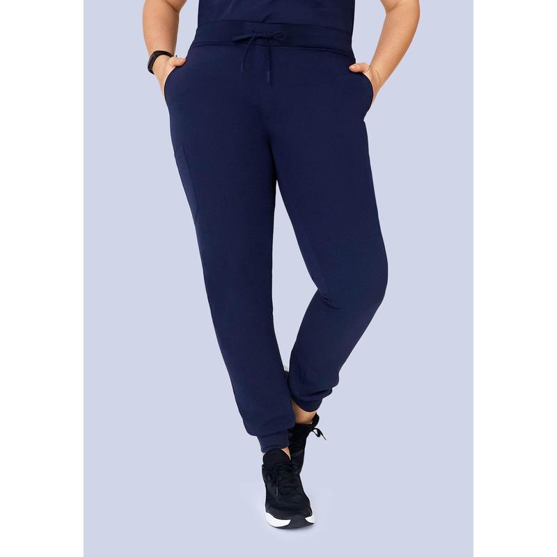 High Waisted Joggers Navy