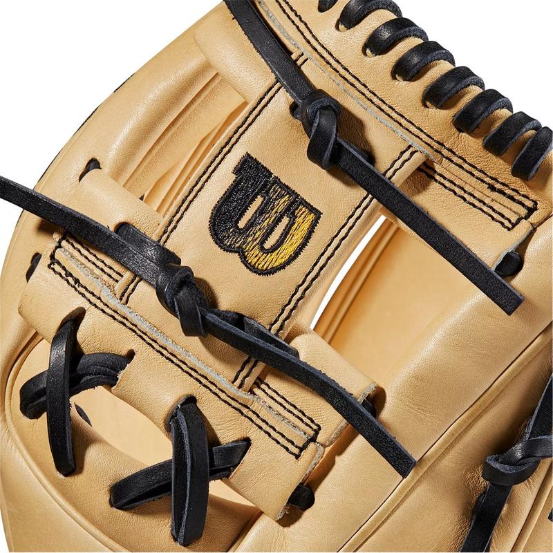 Wilson 11.5'' Infield Baseball Glove - Pro Stock Select Leather, Blonde with Dual Welting and Pro Stock Patterns