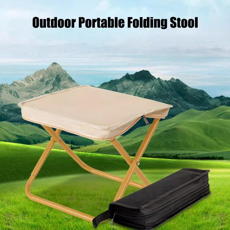 Outdoor Folding Chair, Portable Pocket Folding Table & Chair, Camping Fishing Stool, Outdoor Camping Furniture for Camping Fishing Picnic