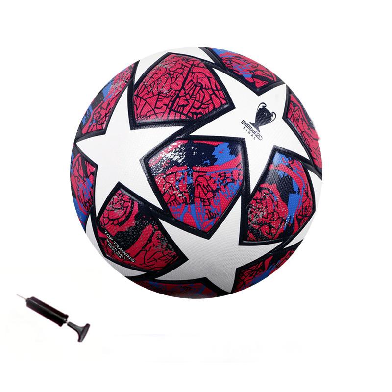 1Pc Soccer Ball Size 5Wear Rsistant Durable Soft PU Outdoor Football Training Seamless Soccer Ball Group Training Game Supplies