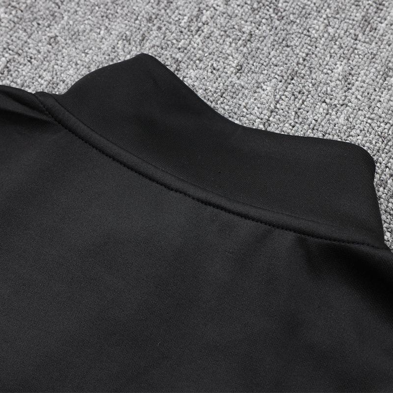 24-25 Riyadh long zipper hooded training suit Soccer Jersey Fan Version Football Long Sleeves Men's sports suit