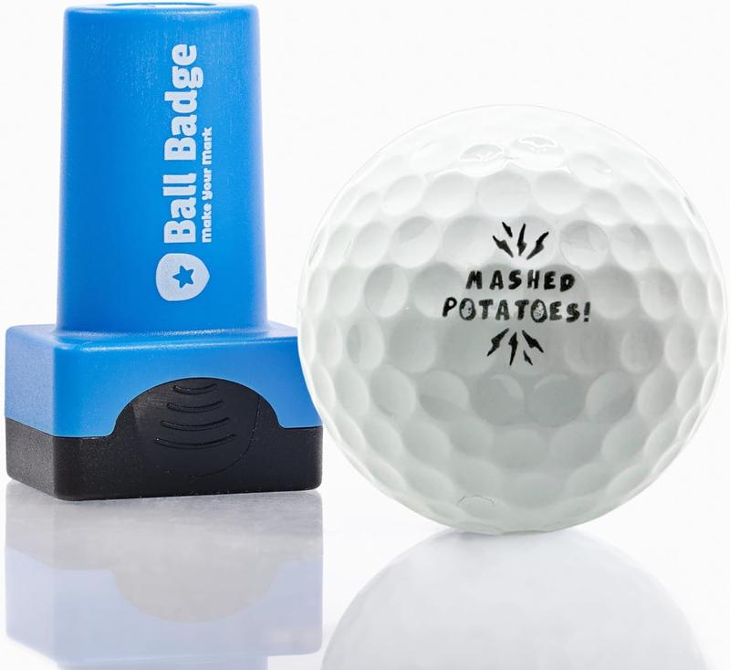 Ball Badge - Golf Ball Stamp (The Golf Series), Self-Inking Golf Ball Stamper, Golf Ball Marker, Reusable Golf Ball Marking Tool to Identify Golf Balls - Reusable Ink Stamp