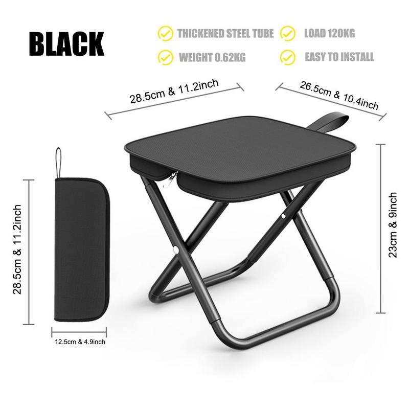 Outdoor Folding Chair, Portable Pocket Folding Table & Chair, Camping Fishing Stool, Outdoor Camping Furniture for Camping Fishing Picnic