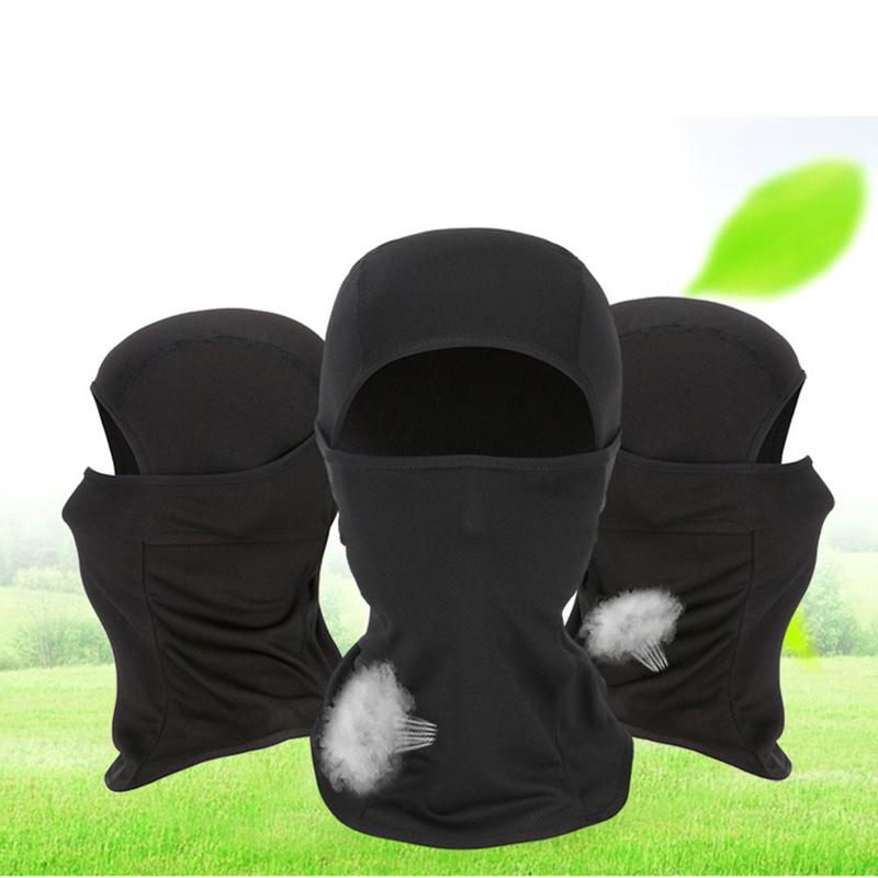 3PCS Set Black Premium Balaclava Windproof Face Mask for Motorcycling Skiing Running Full Cover