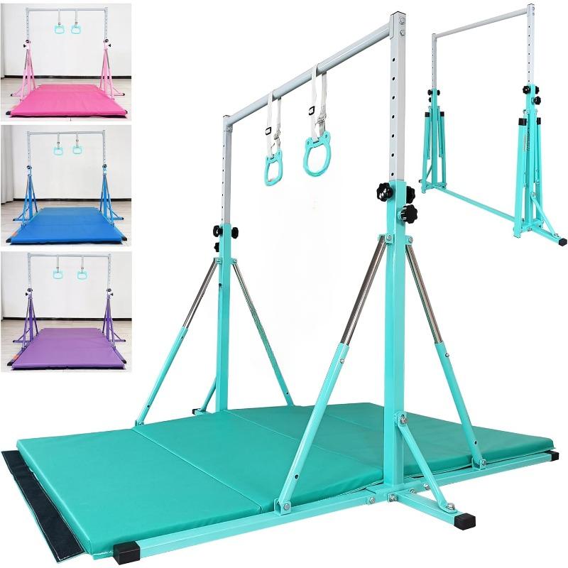 Gymnastics Bar,Horizontal bar,Adjustable Training Gymnastics bar,Triangle Stable Structure Gym Equipment for Home