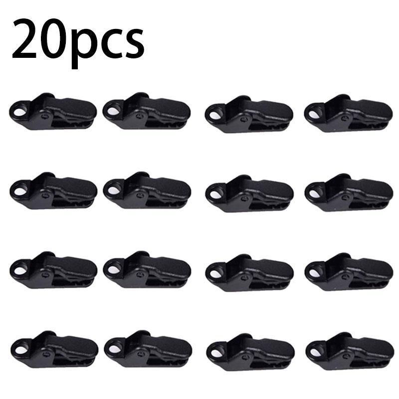 Tent Clip, 20pcs Camping Canopy Pull Point Hook Fixing Clip, Mini Press Alligator Clip, Outdoor Camping Hiking Accessories