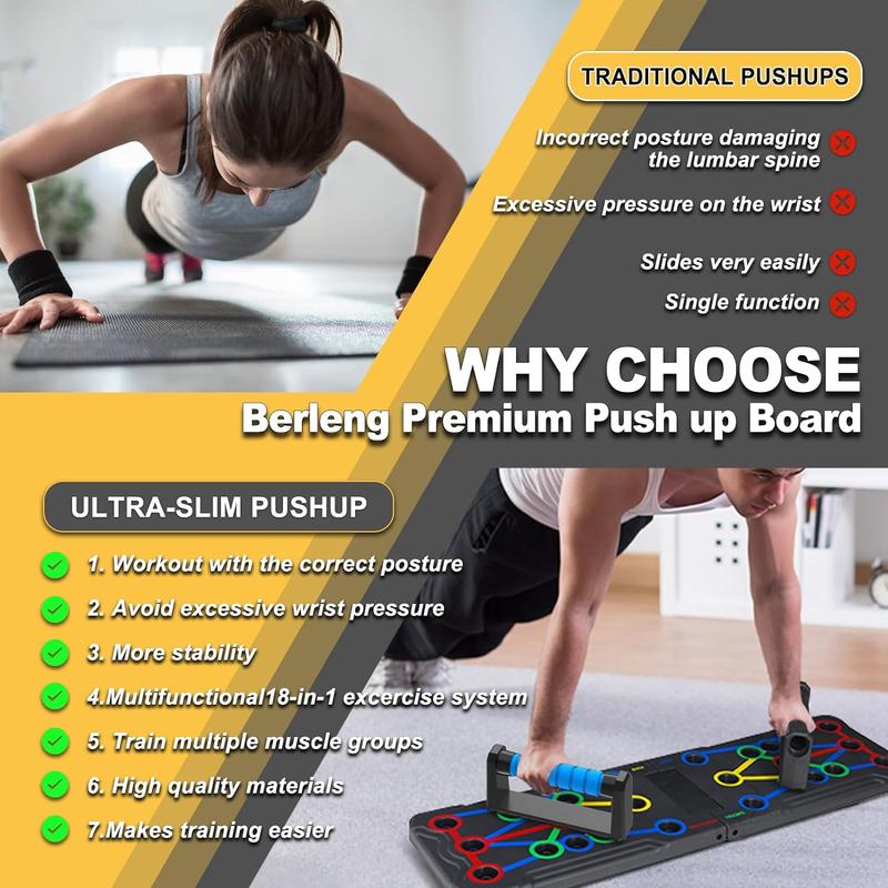 Solid Push Up Board 15 in 1 Multi-Functional Stands System for Home Workout Equipment