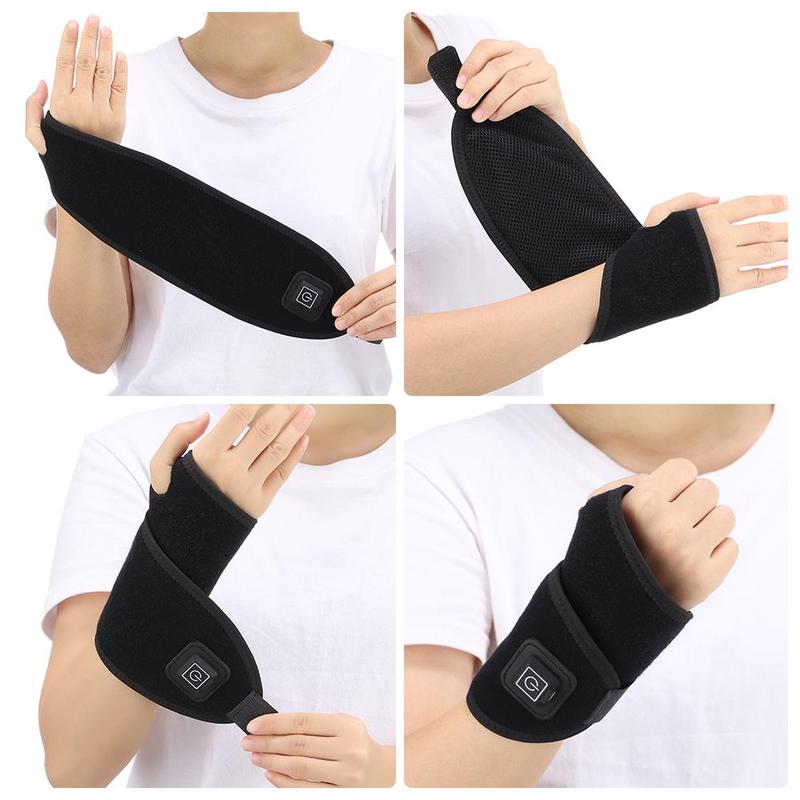 Electric Wrist Strap, 3-speed Temperature Heating Wrist Guard, Sports Fitness Care Wrist Brace, Suitable for Mummy Hand, Tendonitis, Mouse Hand