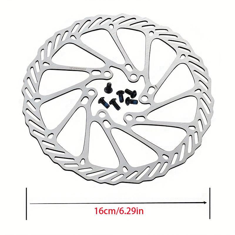 160mm Disc Brake Rotor with 6 Bolts, 2 Counts Stainless Steel Bicycle Rotors Fit for Road Bike, Mountain Bike