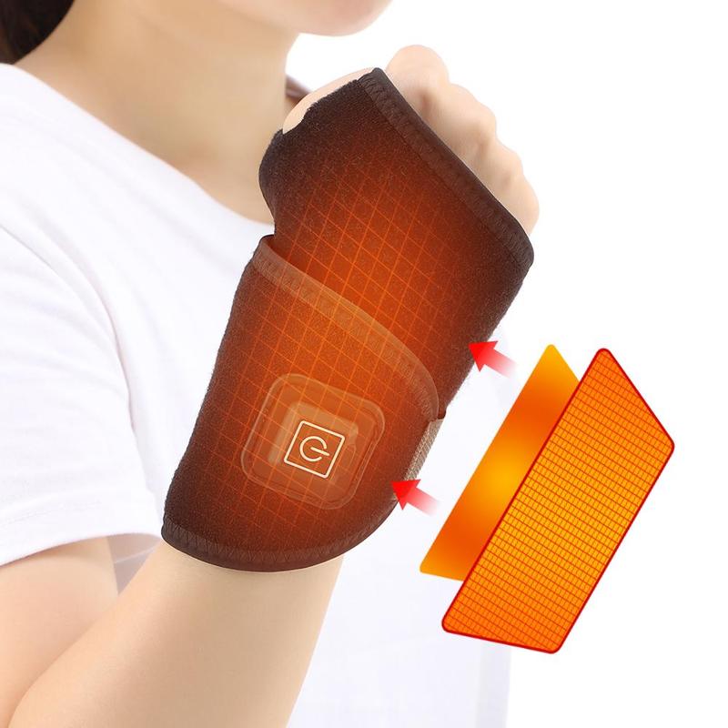 Electric Wrist Strap, 3-speed Temperature Heating Wrist Guard, Sports Fitness Care Wrist Brace, Suitable for Mummy Hand, Tendonitis, Mouse Hand